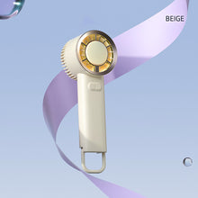 Load image into Gallery viewer, Handheld Fan Silent Electric Fan With Light Powerful Cool Wind Low Noise Portable Strong Breeze Noise-Free Cooling for Outdoor/Office/Travel
