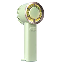 Load image into Gallery viewer, Handheld Fan Silent Electric Fan With Light Powerful Cool Wind Low Noise Portable Strong Breeze Noise-Free Cooling for Outdoor/Office/Travel
