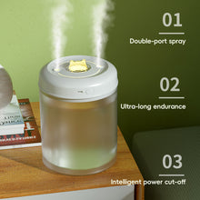 Load image into Gallery viewer, Air Humidifier with Night Light 600ml/1500ml Smart Compact Dual Cold Spray Modes Ultra-Quiet Auto Power-Off Home Car Household Appliances
