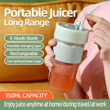 Load image into Gallery viewer, New 350/800ml Portable Juice Maker Blender Cup Smoothies/Ice Fruits/Nuts Blender Bottle Office/Camping Gift for Fitness Lovers Kitchen Tools Appliances
