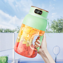 Load image into Gallery viewer, Newest 1200ml 1300mah Portable Juicer Blender Cup Smart LED Personal Leakproof One-Button Control Blender Sport Bottle Camping Fitness

