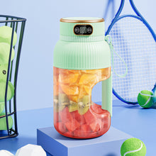 Load image into Gallery viewer, Newest 1200ml 1300mah Portable Juicer Blender Cup Smart LED Personal Leakproof One-Button Control Blender Sport Bottle Camping Fitness
