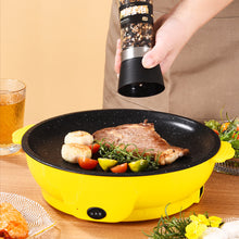 Load image into Gallery viewer, Electric Cooking Grill Pan with Non-Stick Inner Liner Fast Heating Compact Multi-Function Electric Skillet For Indoor/Outdoor BBQ Camping Kitchen Appliances
