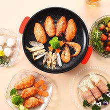 Load image into Gallery viewer, Electric Cooking Grill Pan with Non-Stick Inner Liner Fast Heating Compact Multi-Function Electric Skillet For Indoor/Outdoor BBQ Camping Kitchen Appliances
