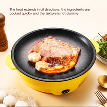 Load image into Gallery viewer, Electric Cooking Grill Pan with Non-Stick Inner Liner Fast Heating Compact Multi-Function Electric Skillet For Indoor/Outdoor BBQ Camping Kitchen Appliances
