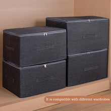 Load image into Gallery viewer, Oxford Cloth Storage Box With Zipper Washable Storage of Seasonal Clothes And Quilts Underwear Home storage Wardrobe Organizer
