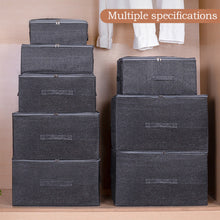 Load image into Gallery viewer, Oxford Cloth Storage Box With Zipper Washable Storage of Seasonal Clothes And Quilts Underwear Home storage Wardrobe Organizer
