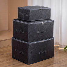 Load image into Gallery viewer, Oxford Cloth Storage Box With Zipper Washable Storage of Seasonal Clothes And Quilts Underwear Home storage Wardrobe Organizer
