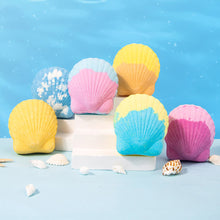 Load image into Gallery viewer, Shell Bath Salt Ball Essential Oil Bath Bubble Ball Aromatic Moisturizing Nourishing Skin Care Shower Ball Body Cleansing Self-Care Essential
