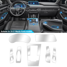 Load image into Gallery viewer, Car Interior Center Console Navigation Screen Gear Transparent TPU Film Set Anti-scratch Protective Film For Mazda 3 Axela 2019-2024
