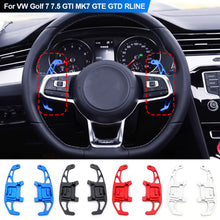Load image into Gallery viewer, Car Steering Wheel Paddle Shift Extend Shifter Sticker For VW Golf 7 7.5 GTI MK7 GTE GTD RLINE Volkswage Polo Scirocco Jetta GLI
