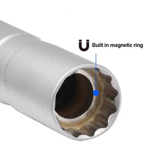 Load image into Gallery viewer, Universal Car Repair Tool 14mm 16mm Spark Plug Socket Wrench Adapter Set Joint with Magnetic Flexible Socket Thin Wall 3/8" Drive
