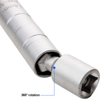 Load image into Gallery viewer, Universal Car Repair Tool 14mm 16mm Spark Plug Socket Wrench Adapter Set Joint with Magnetic Flexible Socket Thin Wall 3/8" Drive
