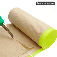 Load image into Gallery viewer, Car Painting Spray Taped Masking Paper Self Adhesive Wall Treatment Covering For Masking Protective Paper Wall Protector
