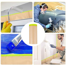 Load image into Gallery viewer, Car Painting Spray Taped Masking Paper Self Adhesive Wall Treatment Covering For Masking Protective Paper Wall Protector
