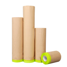 Load image into Gallery viewer, Car Painting Spray Taped Masking Paper Self Adhesive Wall Treatment Covering For Masking Protective Paper Wall Protector
