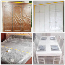 Load image into Gallery viewer, Home Cars and Auto Body Tape and Drape Masking Film Paint Adhesive Protective Film Roll for Covering Skirting Frames
