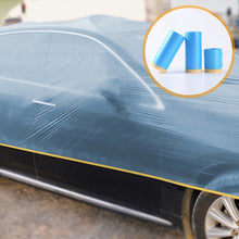 Load image into Gallery viewer, Car Repair Spray Paint Pre-Taped Maskin Film Automotive Painters Tape Plastic Drop Cloth Sheeting No Residue for Painting
