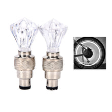 Load image into Gallery viewer, 1Pair Gemstone Bicycle Valve Light Vibration Type Tire Light For American And French Valve Stem Cycling Equipment
