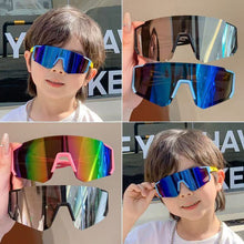 Load image into Gallery viewer, Children's Sports Cycling Windproof Sunglasses Large-Frame Skiing Goggles UV-Protective Sunglasses
