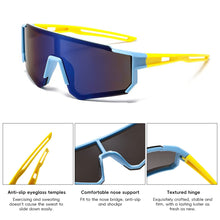 Load image into Gallery viewer, Children's Sports Cycling Windproof Sunglasses Large-Frame Skiing Goggles UV-Protective Sunglasses
