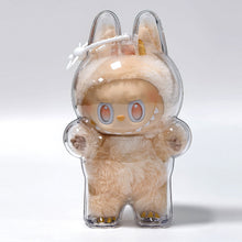 Load image into Gallery viewer, 1PC Protective Acrylic Storage Case For Plush Dolls Display Bag for Labubu V3 No Doll Transparent Portable Cable Organizer Box
