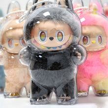Load image into Gallery viewer, 1PC Protective Acrylic Storage Case For Plush Dolls Display Bag for Labubu V3 No Doll Transparent Portable Cable Organizer Box
