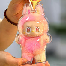 Load image into Gallery viewer, 1PC Protective Acrylic Storage Case For Plush Dolls Display Bag for Labubu V3 No Doll Transparent Portable Cable Organizer Box
