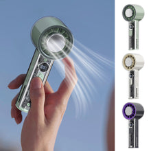 Load image into Gallery viewer, 100 Gears Summer Handheld Cooling Fan With Digital Display Outdoor Portable High-Speed Turbo Fan USB Charging
