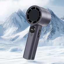 Load image into Gallery viewer, 2000mAh Handheld High-Speed Fan With Digital Display Portable Outdoor 100Gears Stepless Adjustable Turbo Fan
