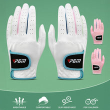 Load image into Gallery viewer, 1Pair Children's Golf Gloves Super Fiber Anti-Slip Breathable Sports Gloves Golf Equipment
