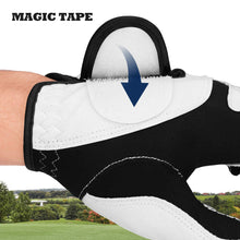 Load image into Gallery viewer, 1Pc Men's Super Fiber Cloth Golf Gloves For Left Hand Anti-Slip Breathable Sports Gloves Self-Adhesive Cloth Fixed Golf Equipment
