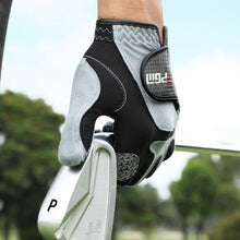 Load image into Gallery viewer, 1Pc Men's Super Fiber Cloth Golf Gloves For Left Hand Anti-Slip Breathable Sports Gloves Self-Adhesive Cloth Fixed Golf Equipment
