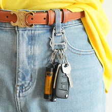 Load image into Gallery viewer, Outdoor Stainless Steel Cat Keychain Portable Detachable S-Shaped Quick-Release Buckle Hardware Accessories
