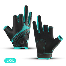 Load image into Gallery viewer, 1Pair Outdoor Exposed Finger Fishing Cycling Gloves Professional Wear-Resistant Anti-Slip Lure Gloves
