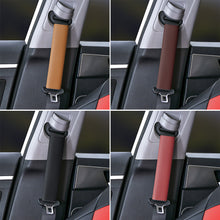 Load image into Gallery viewer, Leather and Suede Car Seat Belt Shoulder Cover Seat Belt Pad Car Styling Interior Seat Belt Cover Accessories
