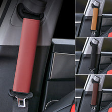 Load image into Gallery viewer, Leather and Suede Car Seat Belt Shoulder Cover Seat Belt Pad Car Styling Interior Seat Belt Cover Accessories
