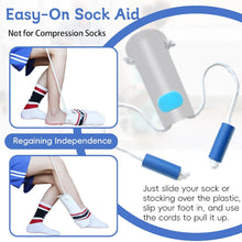 Load image into Gallery viewer, Sock Wearing Assistive Device for Elderly Pregnant Women No Bending Sock Wearing Device Rope Type Lazy Sock Wearing Device
