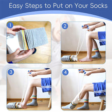 Load image into Gallery viewer, Sock Wearing Assistive Device for Elderly Pregnant Women No Bending Sock Wearing Device Rope Type Lazy Sock Wearing Device
