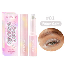 Load image into Gallery viewer, High Gloss Eye Shadow Multi-function Cosmetics Crystal Jelly High Gloss Eye Shadow Super Shiny Multi-color Eye Shadow High Gloss Stick

