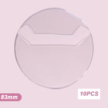 Load image into Gallery viewer, 10pcs Transparent Badge Display Sleeve Round Card Storage Case Anime Badges Decoration PVC Protector
