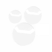 Load image into Gallery viewer, 10pcs Transparent Badge Display Sleeve Round Card Storage Case Anime Badges Decoration PVC Protector
