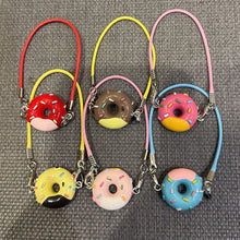 Load image into Gallery viewer, Dollhouse Mini Doughnut Pendant Model Cartoon Doughnut Cute Hanging Neck Accessories Dollhouse Pendant
