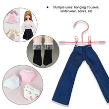 Load image into Gallery viewer, Cotton Doll BJD Doll Metal Clothing Pantyhose Clip Small Hanger Clothing Storage Multi Purpose
