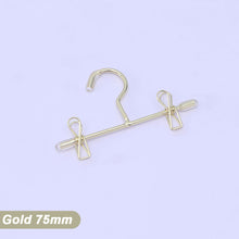 Load image into Gallery viewer, Cotton Doll BJD Doll Metal Clothing Pantyhose Clip Small Hanger Clothing Storage Multi Purpose
