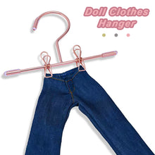 Load image into Gallery viewer, Cotton Doll BJD Doll Metal Clothing Pantyhose Clip Small Hanger Clothing Storage Multi Purpose
