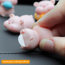 Load image into Gallery viewer, 6Pcs Mini Cute Pigs Car Center Console Ornaments Micro Animal Screen Decoration Car Interior Accessories
