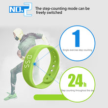Load image into Gallery viewer, Smart Bracelet LED Digital Waterproof Smart Clock Smartband With Running Pedometer Monitor Smart Band Vibration Alarm Reminder
