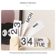Load image into Gallery viewer, ins Design Desktop Eternal Flipping Calendar Creative Simple Calendar Modern Living Room Decoration Office Stationery
