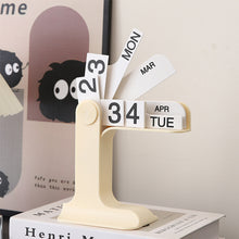 Load image into Gallery viewer, ins Design Desktop Eternal Flipping Calendar Creative Simple Calendar Modern Living Room Decoration Office Stationery
